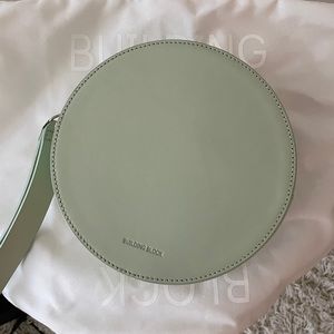 Building Block Puck Wristlet Bag (Celadon color)